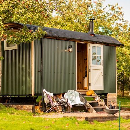 Harrys Hideout - Shepherd'S Huts At Harrys Cottages Pen-y-Clawdd Buitenkant foto