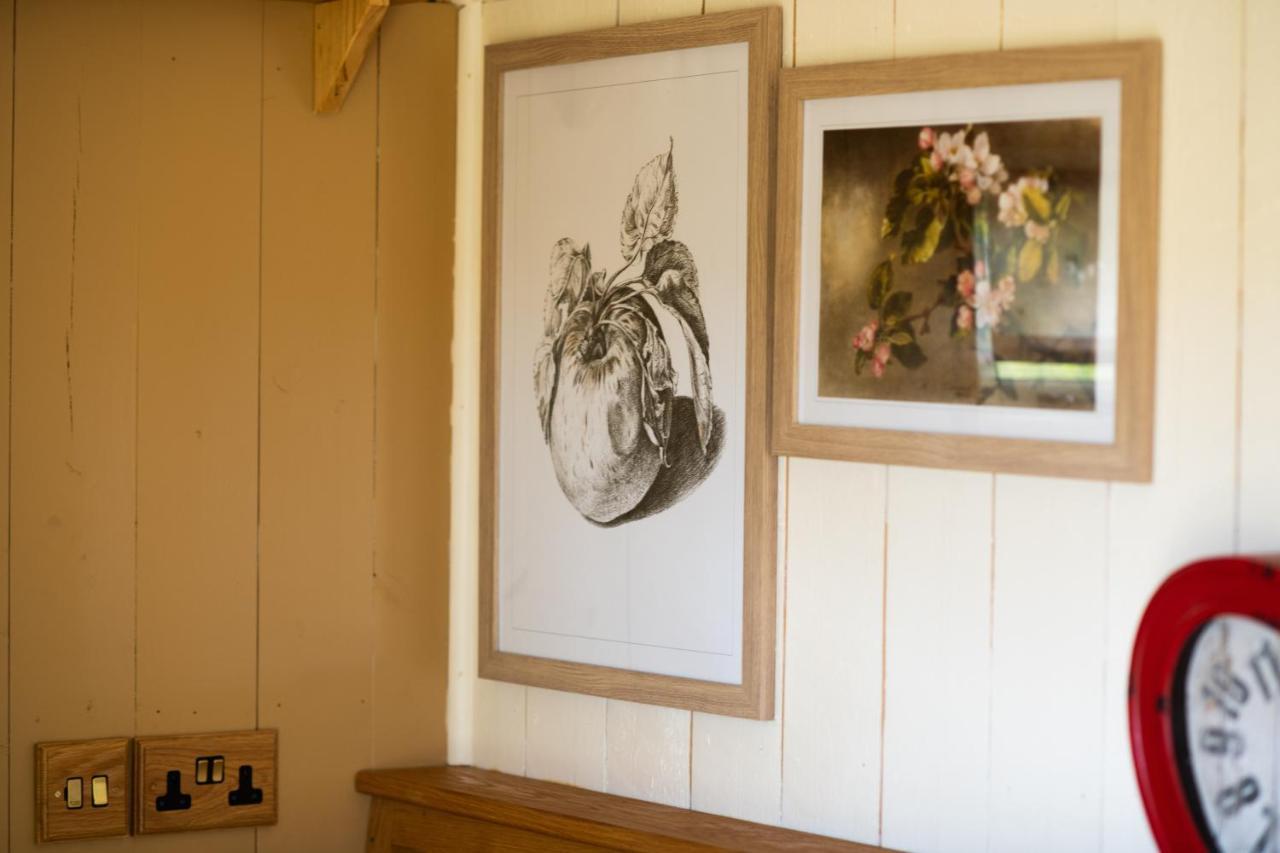 Harrys Hideout - Shepherd'S Huts At Harrys Cottages Pen-y-Clawdd Buitenkant foto