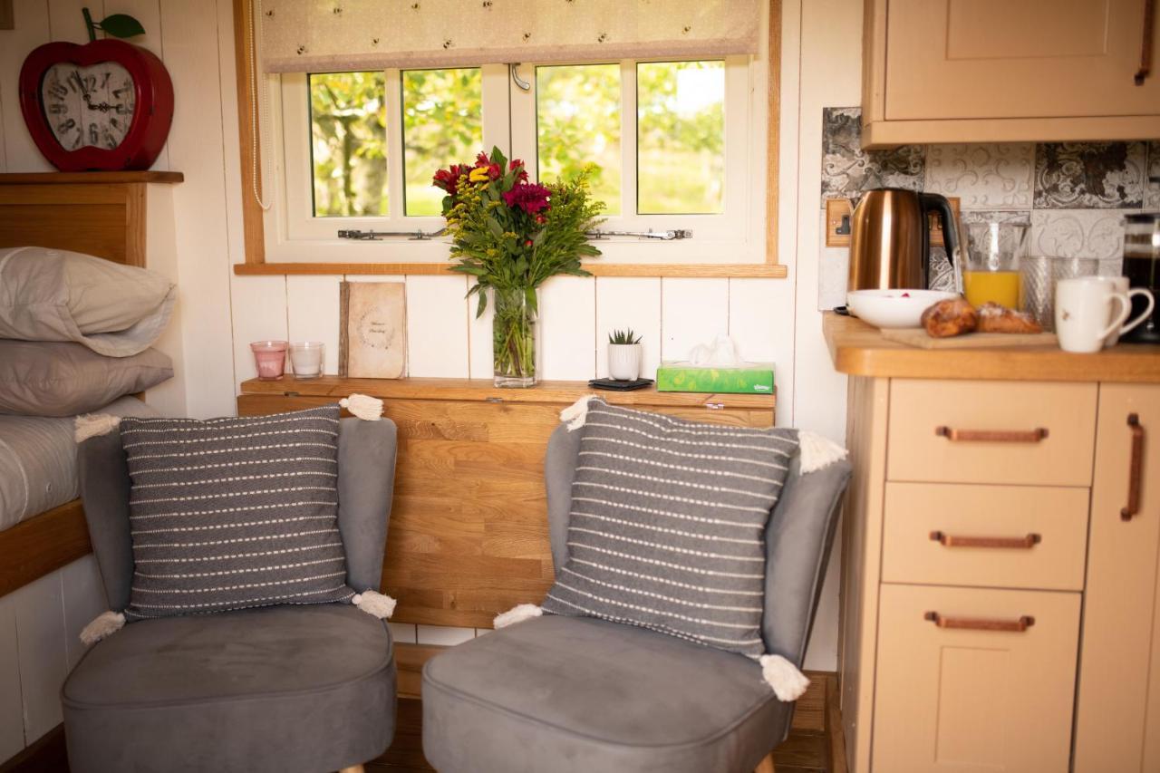 Harrys Hideout - Shepherd'S Huts At Harrys Cottages Pen-y-Clawdd Buitenkant foto